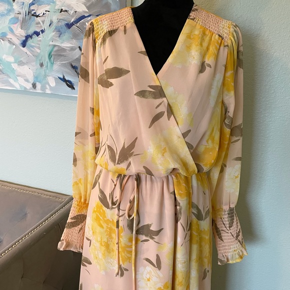 Halogen watercolor floral midi dress - Picture 13 of 16
